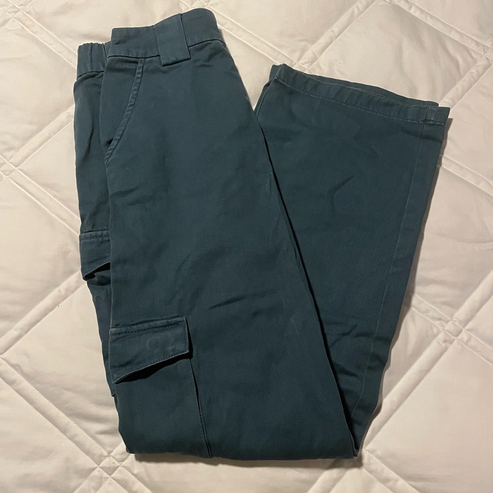 Aritzia TNA Teal Cargo Pants